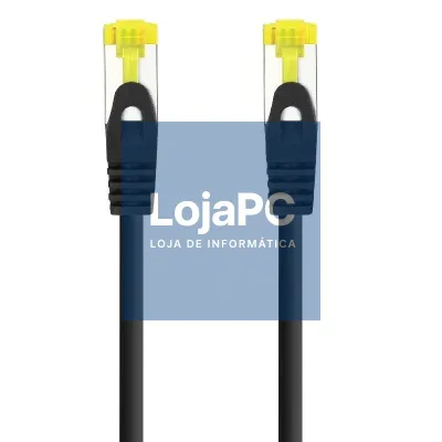 Cabo de rede RJ45 SFTP Nanocable 10.20.1900-L25-BK Cat.6A/ LSZH/ 25cm/ Preto