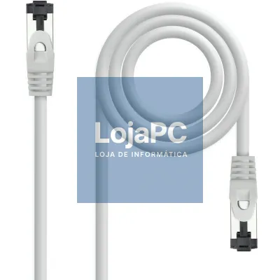 Cabo de rede RJ45 SSTP Nanocable 10.20.2001-L150 Cat.8.1/ 1.5m/ Cinzento