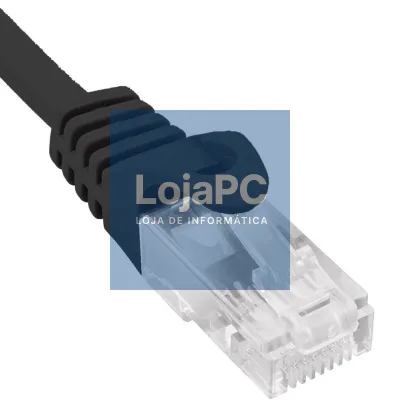 Cabo de rede RJ45 UTP Phasak PHK 1707 Cat.6/ 7m/ Preto