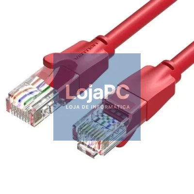 Cabo de rede RJ45 UTP Vention IBERH Cat.6/ 2m/ Vermelho