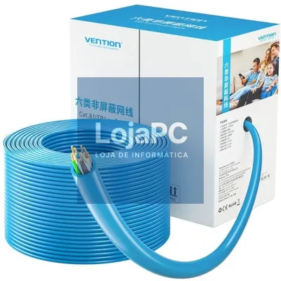 Bobina de Cabo RJ45 UTP Vention IHBL305 Cat.6/ 305m/ Azul