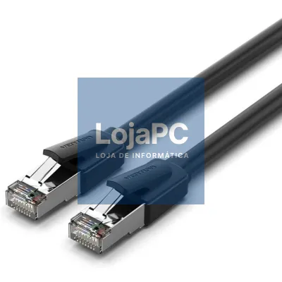 Cabo de rede RJ45 SFTP Vention IKKBF Cat.8/ 1m/ Preto