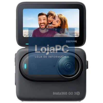 Câmara Digital Desportiva Insta360 GO 3S/ 4K/ Ángulo de visão 180º/ Preta