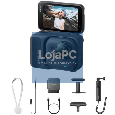 Câmara Digital Desportiva Insta360 GO Ultra Pack Creador/ 4K/ Ángulo de visão 360º/ Preta