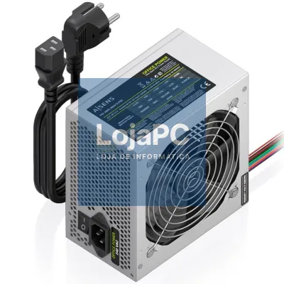Fonte de alimentação Aisens ASPC-500ATX-PSE/ 500W/ Ventoinha 12cm