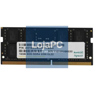 Memória RAM Apacer ES.16G21.PSH 16GB/ DDR4/ 3200MHz/ 1.2V/ CL22/ SODIMM