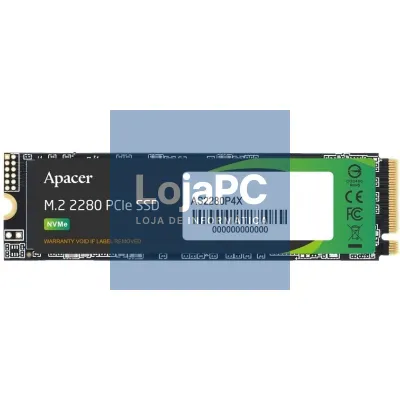 Disco SSD Apacer AS2280P4X 512GB/ M.2 2280 PCIe/ Full Capacity