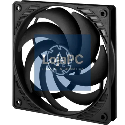 Ventoinha Arctic P12 Slim PWM PST/ 12cm/ Preto