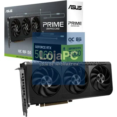 Placa gráfica Asus Prime GeForce RTX 5060 OC Edition/ 8GB GDDR7
