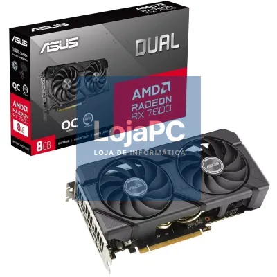 Placa gráfica Asus Dual Radeon RX 7600 EVO OC/ 8GB GDDR6