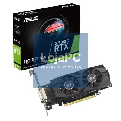 Placa gráfica Asus GeForce RTX 3050 LP BRK OC Edition/ 6GB GDDR6/ Compatível com Perfil Bajo
