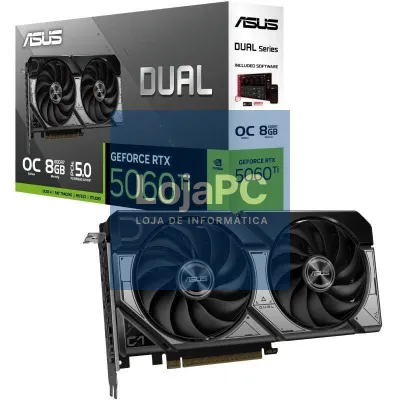 Placa gráfica Asus Dual GeForce RTX 5060 Ti OC/ 8GB GDDR7