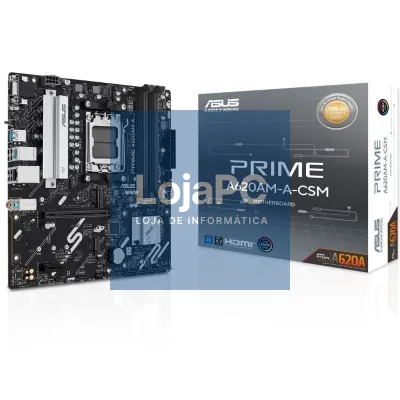 Placa-mãe Asus A620AM-A-CSM Socket AM5/ DDR5/ PCIe 4.0/ Micro ATX