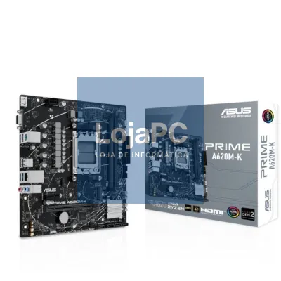 Placa-mãe Asus Prime A620M-K Socket AM5/ DDR5/ PCIe 4.0/ Micro ATX