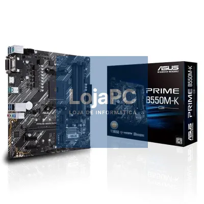 Placa-mãe Asus Prime B550M-K Socket AM4/ DDR4/ PCIe 4.0/ Micro ATX