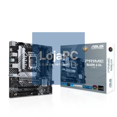 Placa-mãe Asus Prime B660M-A D4-CSM/ Socket 1700/ DDR4/ PCIe 4.0/ Micro ATX