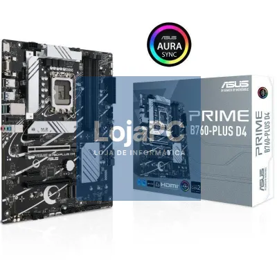 Placa-mãe Asus Prime B760-PLUS D4 Socket 1700/ DDR4/ PCIe 5.0