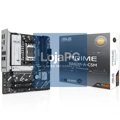 Placa-mãe Asus Prime B840M-A-CSM Socket AM5/ DDR5/ PCIe 4.0/ Micro ATX