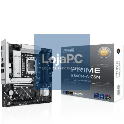 Placa-mãe Asus Prime B860M-A CSM Socket 1851/ DDR5/ PCIe 5.0/ Micro ATX