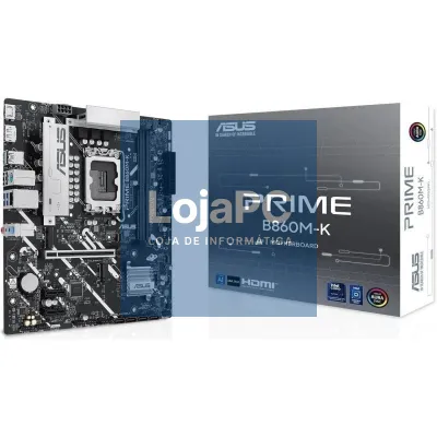 Placa-mãe Asus Prime B860M-K Socket 1851/ DDR5/ PCIe 5.0/ Micro ATX