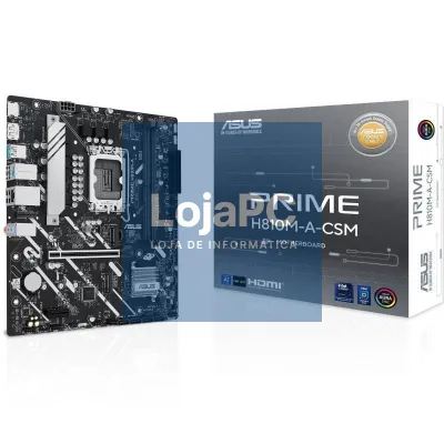 Placa-mãe Asus Prime H810M-A-CSM Socket 1851/ DDR5/ PCIe 4.0/ Micro ATX