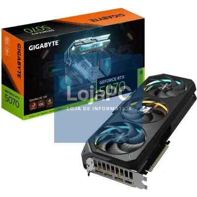 Placa gráfica Gigabyte GeForce RTX 5070 Gaming OC/ 12GB GDDR7