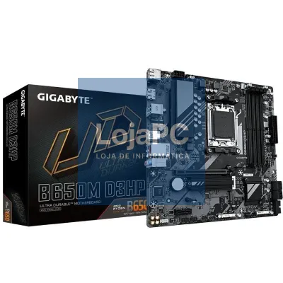Placa-mãe Gigabyte B650M D3HP Socket AM5/ DDR5/ PCIe 4.0/ Micro ATX