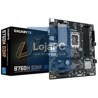Placa-mãe Gigabyte B760M D3HP Socket 1700/ DDR5/ PCIe 4.0/ Micro ATX
