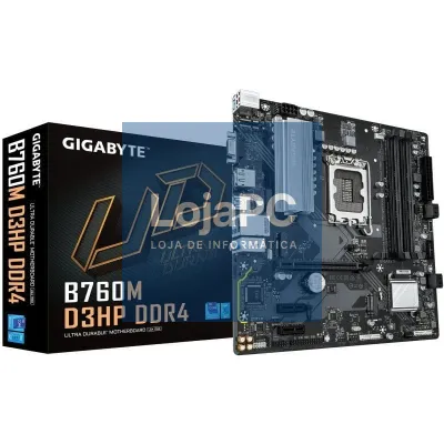 Placa-mãe Gigabyte B760M D3HP DDR4 Socket 1700/ DDR4/ PCIe 4.0/ Micro ATX