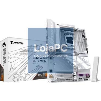 Placa-mãe Gigabyte B850 AORUS ELITE WIFI7 ICE Socket AM5/ DDR5/ PCIe 5.0