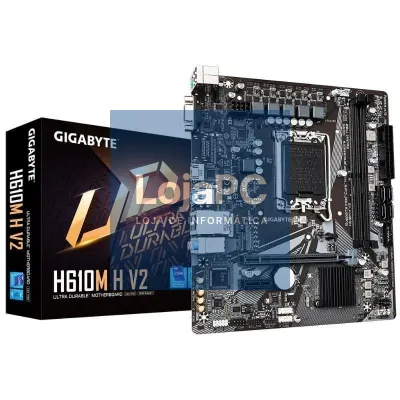 Placa-mãe Gigabyte H610M H V2 Socket 1700/ DDR5/ PCIe 4.0/ Micro ATX