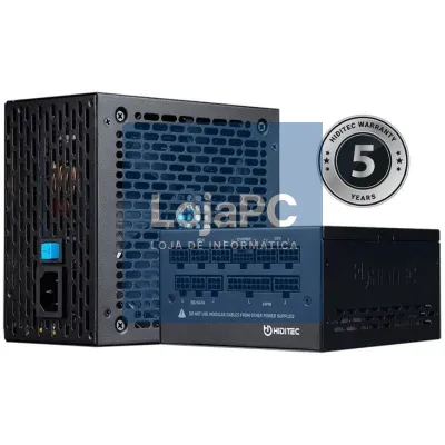 Fonte de alimentação Hiditec GDX750 V2/ 750W/ Ventoinha 14cm/ ATX 3.0/ PCIe 5.0/ 80 Plus Gold