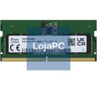 Memória RAM SK hynix 8GB/ DDR5/ 5600MHz/ SODIMM