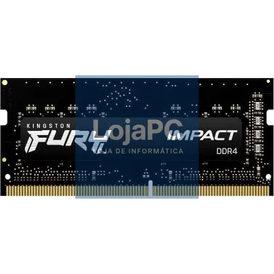 Memória RAM Kingston FURY Impact 16GB/ DDR4/ 3200MHz/ 1.2V/ CL20/ SODIMM