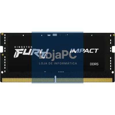Memória RAM Kingston FURY Impact 16GB/ DDR5/ 5600MHz/ 1.1V/ CL40/ SODIMM