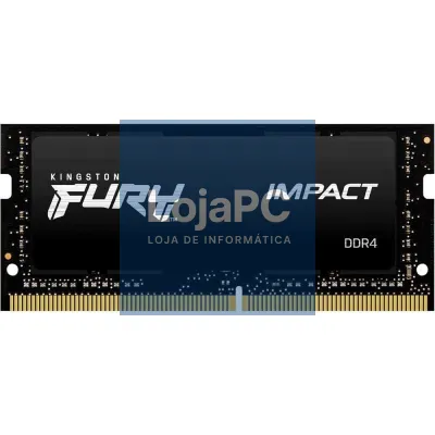 Memória RAM Kingston FURY Impact 32GB/ DDR4/ 3200MHz/ 1.2V/ CL20/ SODIMM