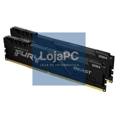 Memória RAM Kingston FURY Beast 2 x 16GB/ DDR4/ 3200MHz/ 1.35V/ CL16/ DIMM