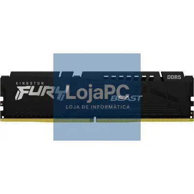 Memória RAM Kingston FURY Beast 16GB/ DDR5/ 5600MHz/ 1.25V/ CL40/ DIMM