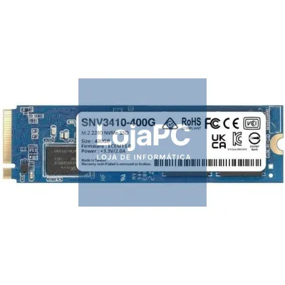 Disco SSD Synology SNV3410 400GB/ M.2 2280 PCIe Gen3