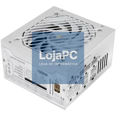 Fonte de alimentação Mars Gaming MPB1000PSI/ 1000W/ Ventoinha 14cm/ ATX 3.1/ PCIe 5.1/ 80 Plus Gold
