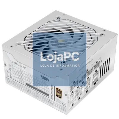 Fonte de alimentação Mars Gaming MPB750PSI/ 750W/ Ventoinha 14cm/ ATX 3.1/ PCIe 5.1/ 80 Plus Gold