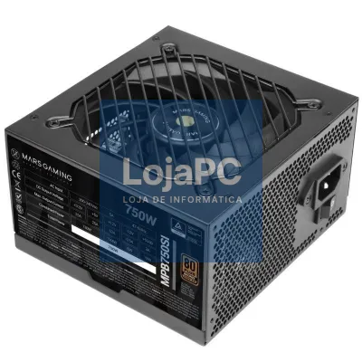 Fonte de alimentação Mars Gaming MPB750SI/ 750W/ Ventoinha 12cm/ 80 Plus Bronze