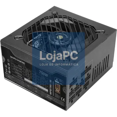 Fonte de alimentação Mars Gaming MPB750SIM/ 750W/ Ventoinha 14cm/ 80 Plus Bronze