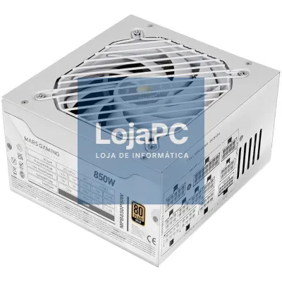 Fonte de alimentação Mars Gaming MPB850PSI/ 850W/ Ventoinha 14cm/ ATX 3.1/ PCIe 5.1/ 80 Plus Gold