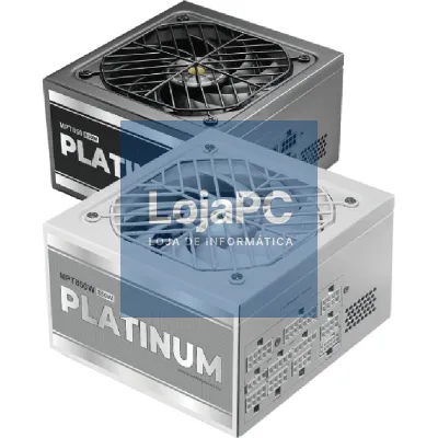 Fonte de alimentação Mars Gaming MPT850/ 850W/ Ventoinha 14cm/ ATX 3.1/ PCIe 5.1/ 80 Plus Platinum/ Branca