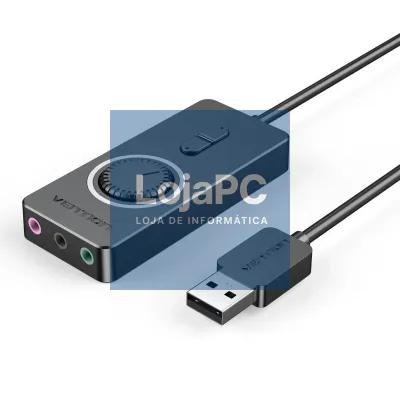 Placa de som Vention CDRBB/ USB Macho - 3x Jack 3.5 Fêmea