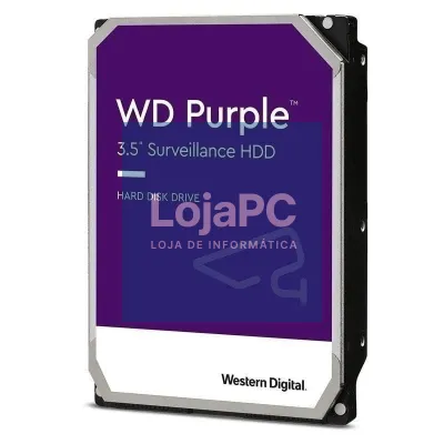 Disco rígido Western Digital WD Purple Surveillance 2TB/ 3.5'/ SATA III/ 64MB