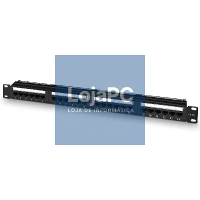 Patch Panel Aisens A141-0509/ 24 Portas/ Cat.6/ Altura 1U/ Gestión de Cabos