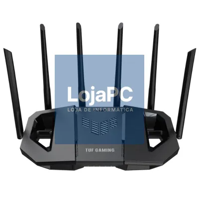 Router sem fios 5G Telemóvel Asus TUF Gaming BE6500/ WiFi 7/ 6500Mbps/ 2.4GHz 5GHz/ 6 Antenas/ WiFi 802.11be/ax/ac/n/a/ - n/b/g