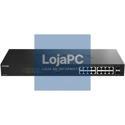 Switch D-Link DGS-1018P/E 18 Portas/ RJ-45 Gigabit 10/100/1000 PoE/ SFP